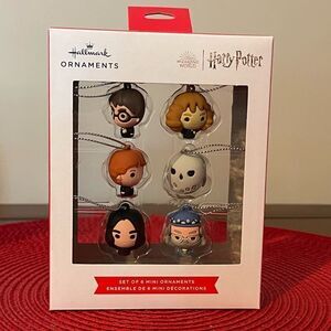 Hallmark Harry Potter Set of 6 Mini Ornament NWT